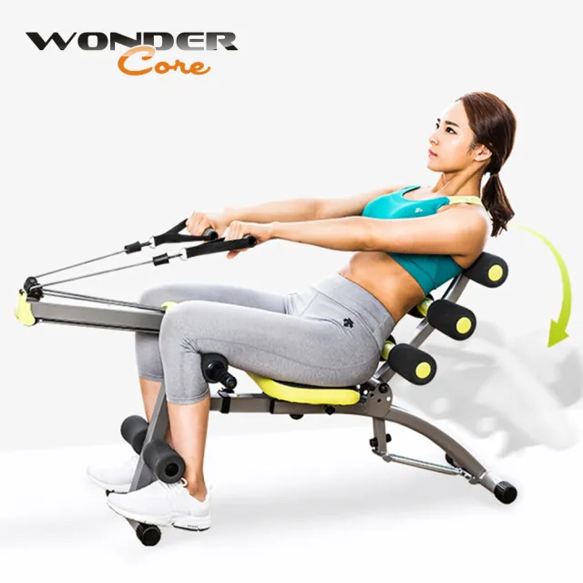【Wonder Core】全能塑體健身機 強化升級版(健腹機/划船機/重訓機)