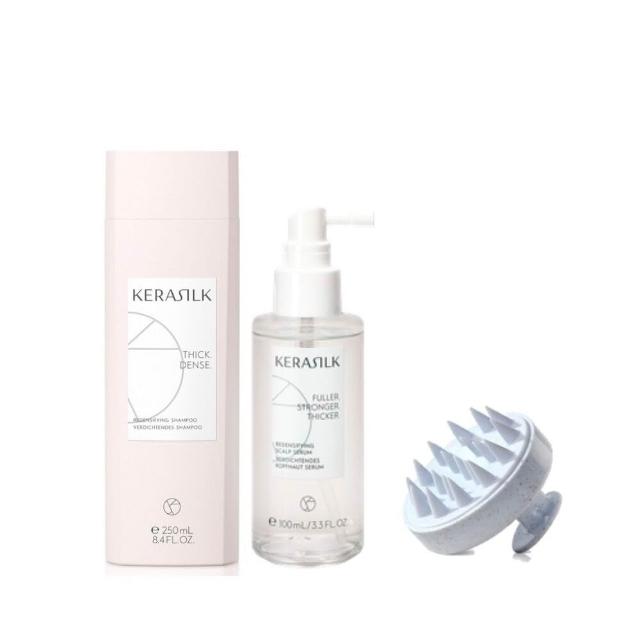 【KERASILK】強健髮根升級組☆甦活煥生洗髮精250ml+菁華100ml(稀少、脆弱髮質適用/強健髮根/濃密)