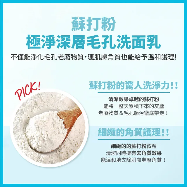 【ETUDE】蘇打粉 極淨深層毛孔洗面乳160ml (2入組)