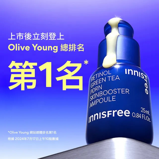 【innisfree】1%A醇PDRN水光安瓶25ml(緊緻毛孔、水光精華)