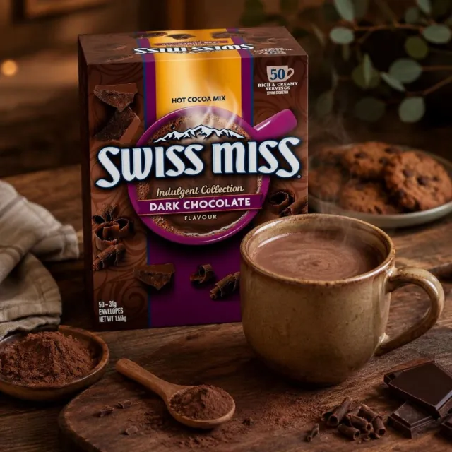 【SWISS MISS】香醇巧克力即溶可可粉x1盒(31gX50入/盒)
