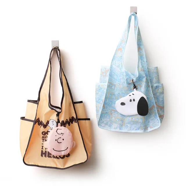 【Norns】Peanuts史努比吊飾購物袋 Norns Original Design Snoopy 胡士托 摺疊環保袋