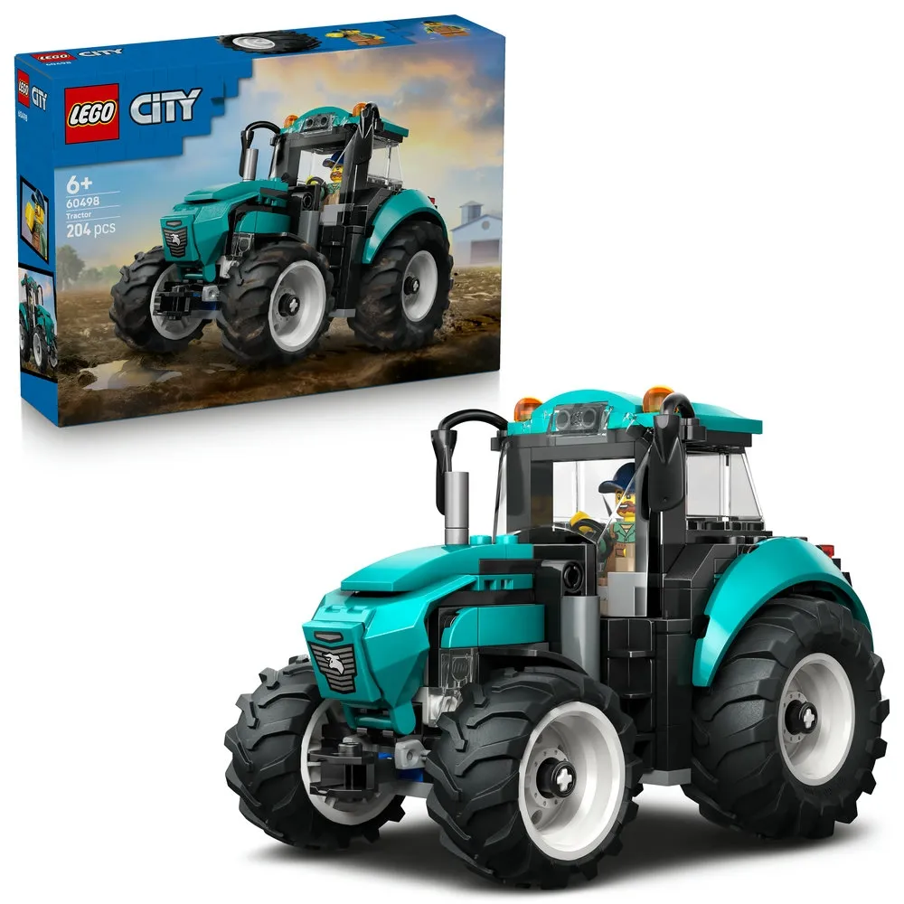 【LEGO 樂高】城市系列 60498 拖拉機(玩具車 創意力遊戲 積木 兒童玩具)