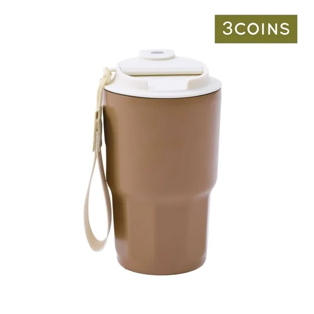 【3COINS】附背帶不鏽鋼隨行杯