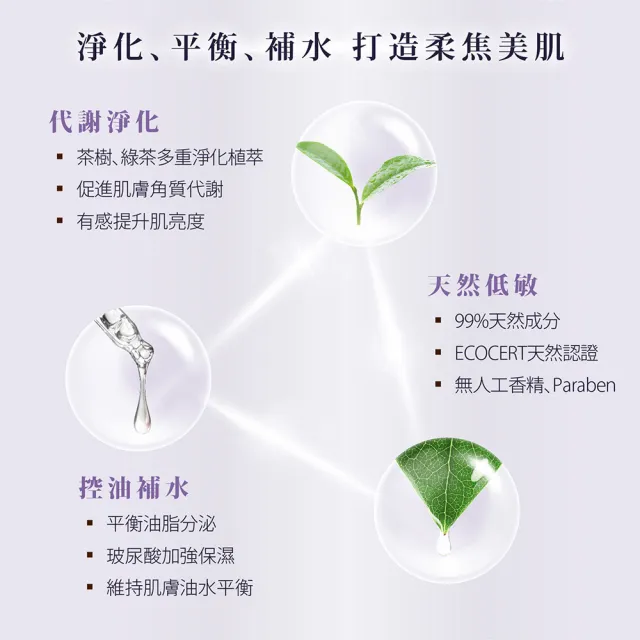 【WeOrganic 唯有機】薰衣草淨透控油面膜20入組(控油、保濕、淨化、超輕薄)