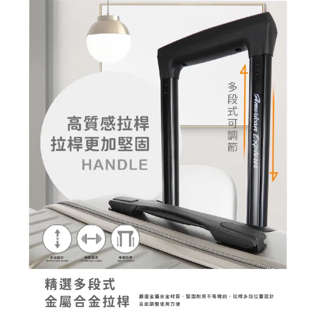 【American Explorer 美國探險家】20/24/25/29吋 雙排大輪 福利出清品 行李箱 登機箱 旅行箱(多款任選)