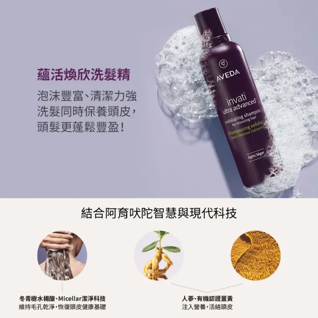 【AVEDA】愛在這禮1＋1自選組(蘊活煥欣/蘊活淨瑕/花植結構/蘊活光萃 5款任選＋頭皮護理小髮寶 任選)