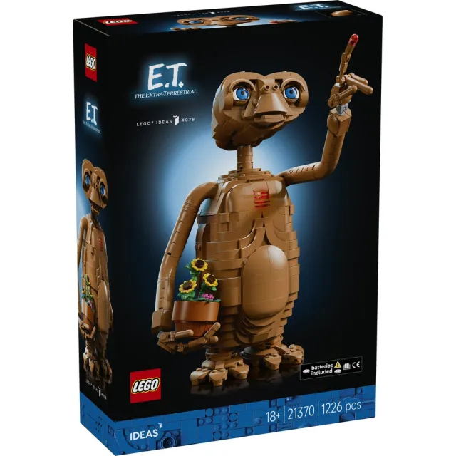 【LEGO 樂高】Ideas 21370 E.T. the Extra-Terrestrial(外星人模型 居家擺設 禮物 玩具)