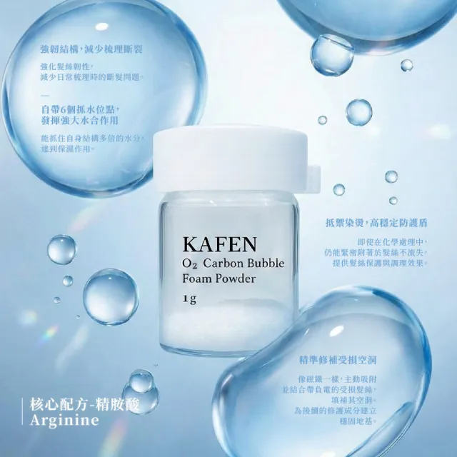 【KAFEN 卡氛】呼吸碳酸微分子氧氣泡泡(12入/盒)深層清潔頭皮 需搭配專用洗髮精使用
