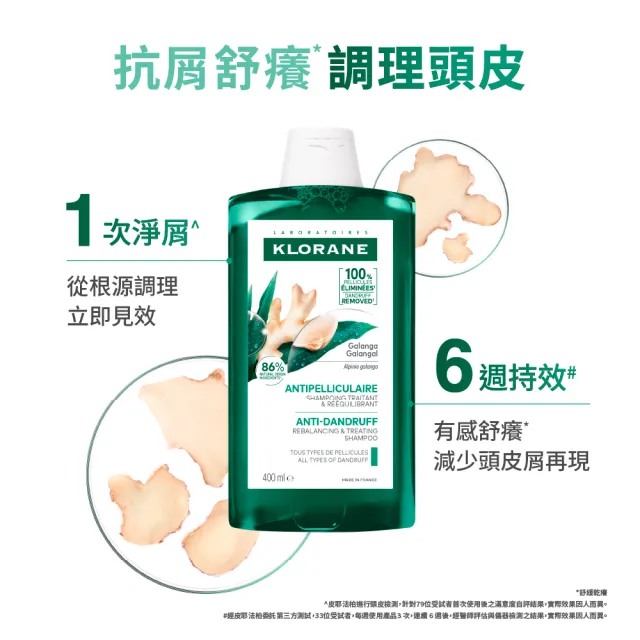 【KLORANE 蔻蘿蘭】官方直營 任選3入植萃洗髮精400ml(養髮/控油/護色/修護/澎鬆/涼感/舒敏/淨透/保濕/抗屑)