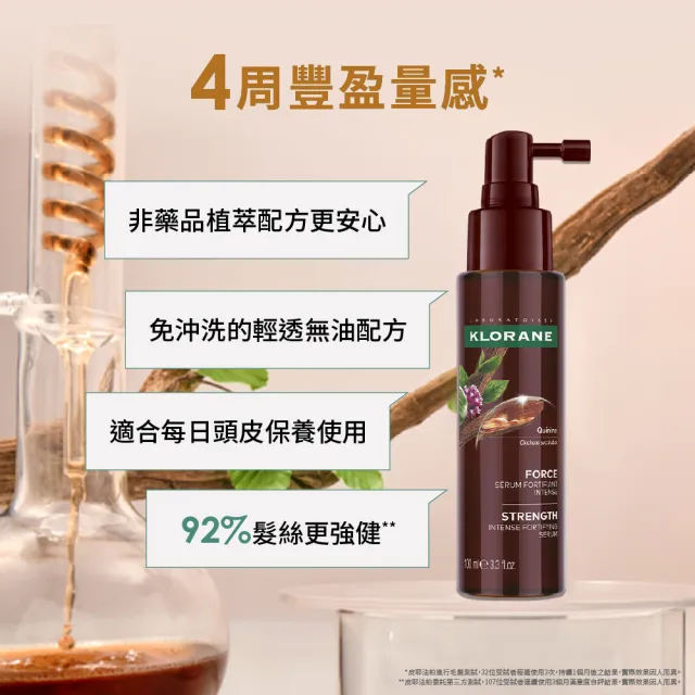 即期品【KLORANE 蔻蘿蘭】官方直營 植萃養髮強韌精華液100ml(升級版)
