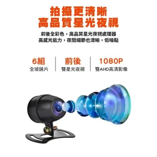 【CARSLAVE】D9 機車行車紀錄器 前後雙鏡1080P GPS版 AMA PH30手機支架組