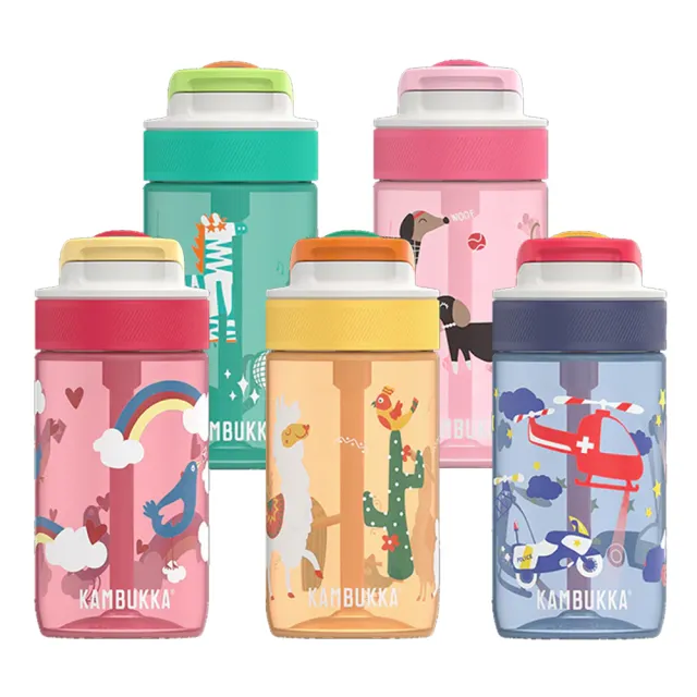 【KAMBUKKA】卡沛卡 Lagoon 趣吸瓶 400ml/多色任選(吸管杯/運動水壺/運動水瓶/兒童水壺)