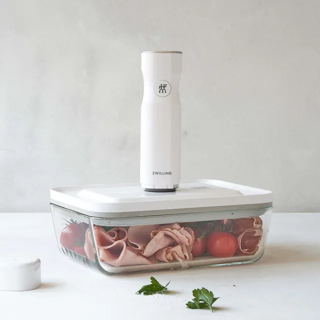 【ZWILLING 德國雙人】FRESH & SAVE真空玻璃保鮮盒L號淺型/2000ml(德國雙人牌集團官方直營)