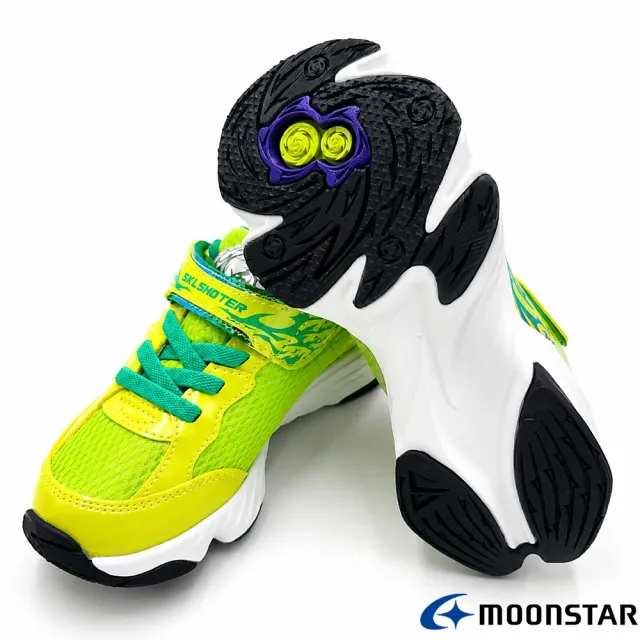 【MOONSTAR 月星】2E炫技者-風技能系列競跑運動鞋(SK00956黑/SK00957黃綠)