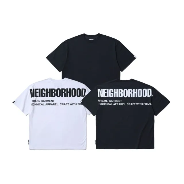 【NEIGHBORHOOD】Sheltech Crewneck 機能涼感字母短袖 黑/白 261BWNH-CSM02