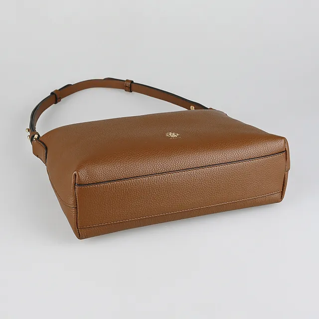 【BALLY】BALLY精品牛皮肩背包斜背包(小/焦糖棕)