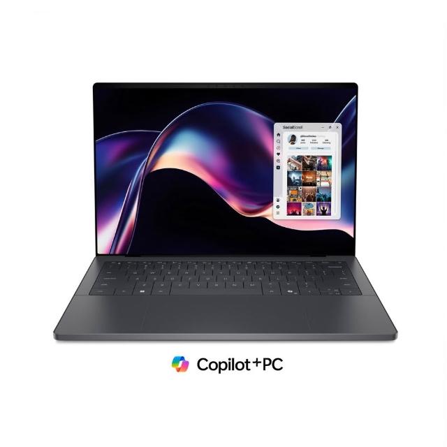 【DELL 戴爾】16吋Ultra X7 OLED輕薄Copilot+觸控筆電(XPS/DA16260-R2788BTTW/UX7-358H/32G/1TB/W11P/灰