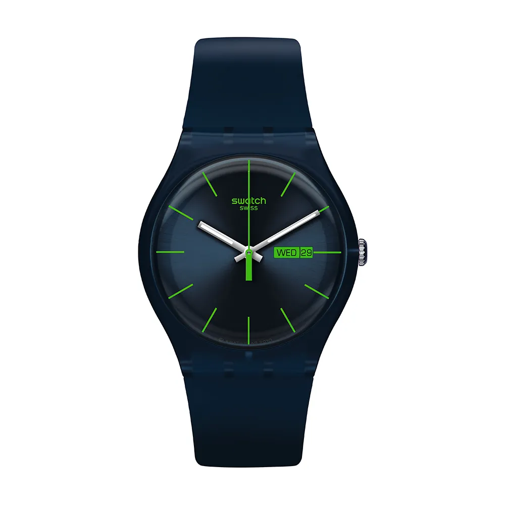 【SWATCH】BLUE REBEL 經典手錶/男錶/女錶/瑞士製造 SO29N704(41mm)