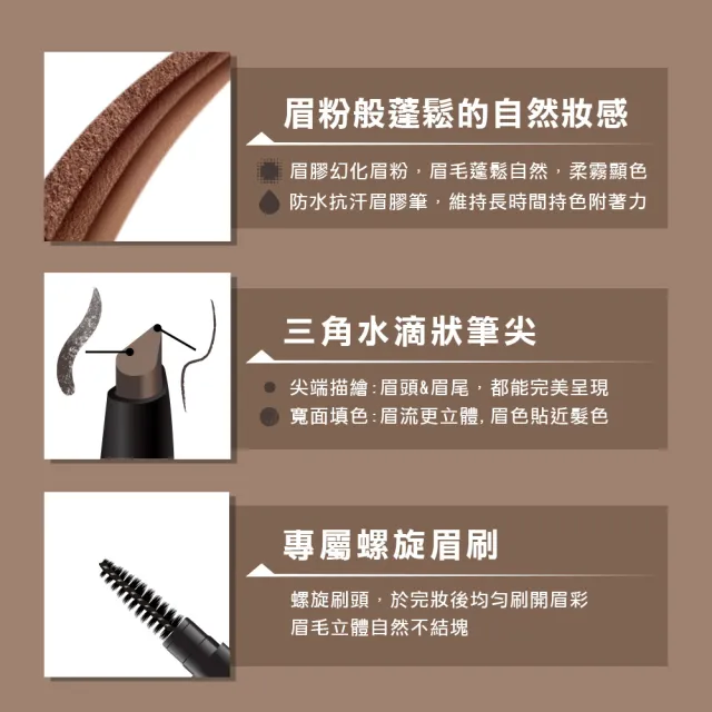 【MAYBELLINE 媚比琳】新一代 宛若真眉柔霧塑型眉膠筆0.2g