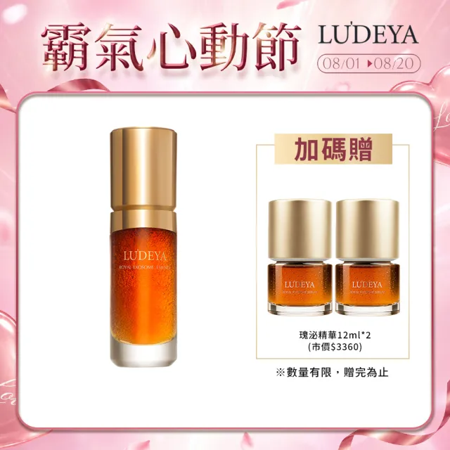 【LUDEYA】玫瑰微泌精華★買大送小(蜂王玫瑰微泌新生精華35ml＋12ml)