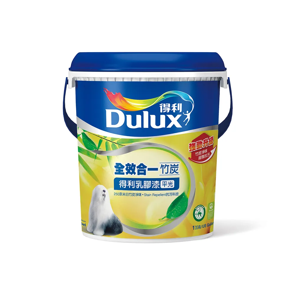 【得利】Dulux官方旗艦店★A986 全效合一竹炭乳膠漆（1加侖裝）(油漆)