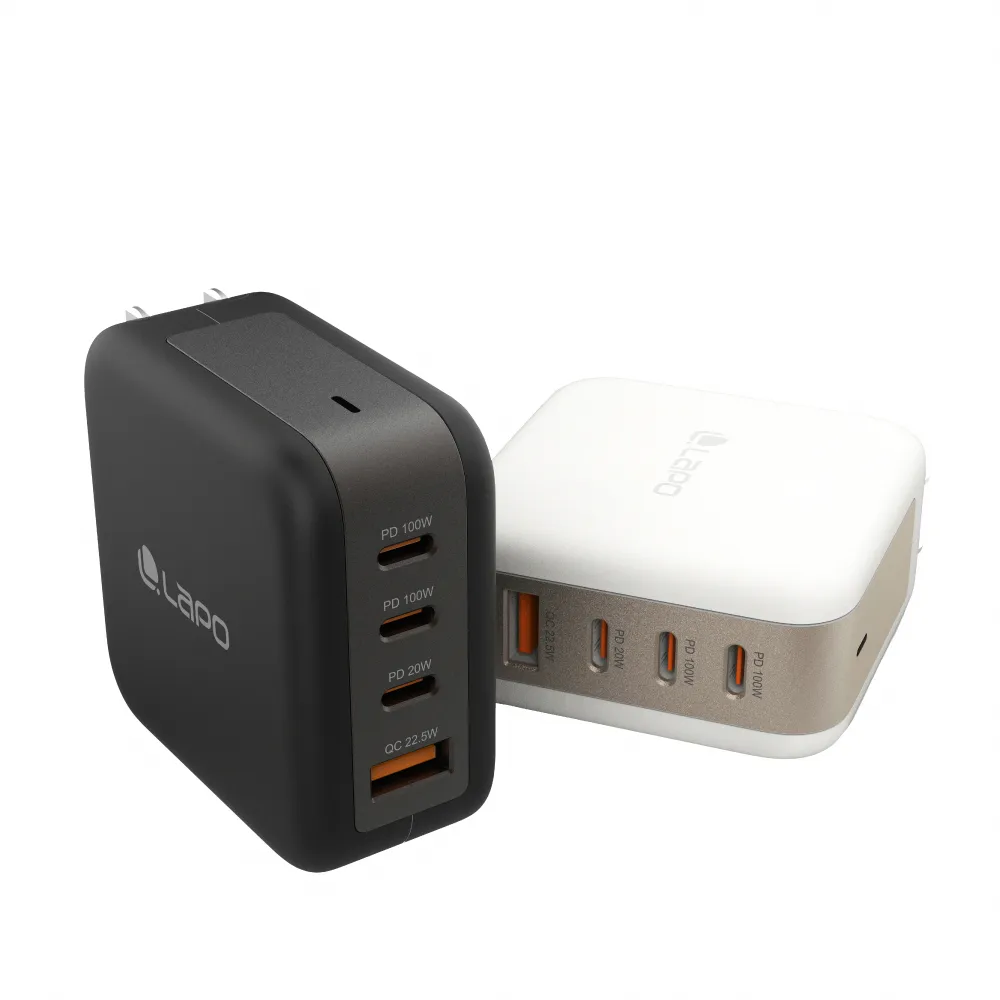 【LaPO】GaN 100W氮化鎵4口極速充電器(高效能)