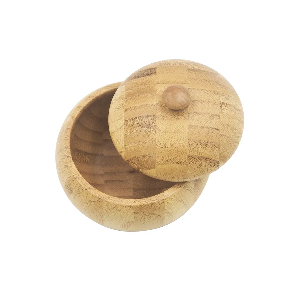 【菊川本味】圓弧點心竹碗-含蓋-10.5cm(糖果碗 首飾碗 飾品碗 餅乾碗 點心碗 木質碗 附蓋圓碗 收納小碗)