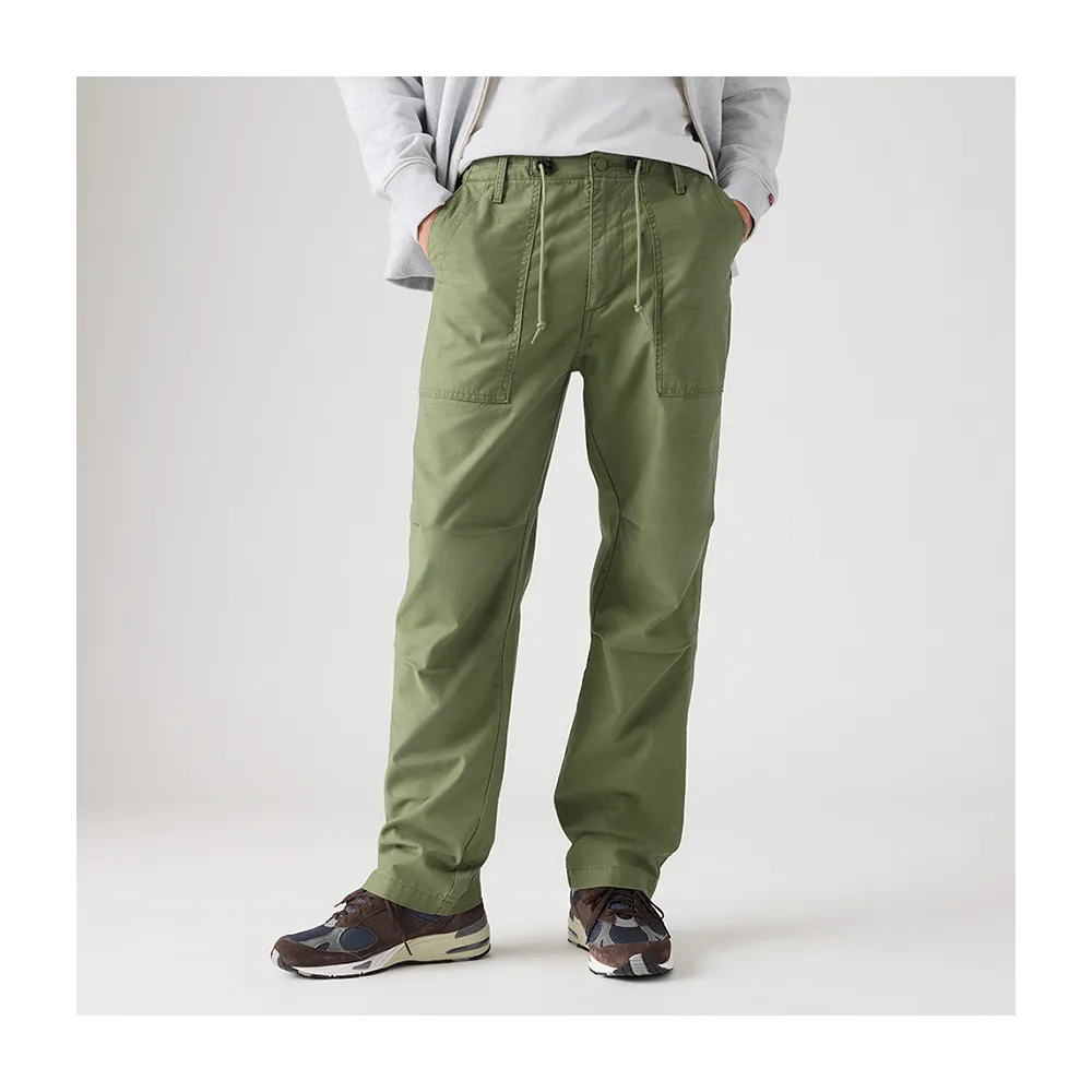 【LEVIS】男款 LOOSE寬鬆抽繩工作褲 / 軍綠 熱賣單品 A9210-0004