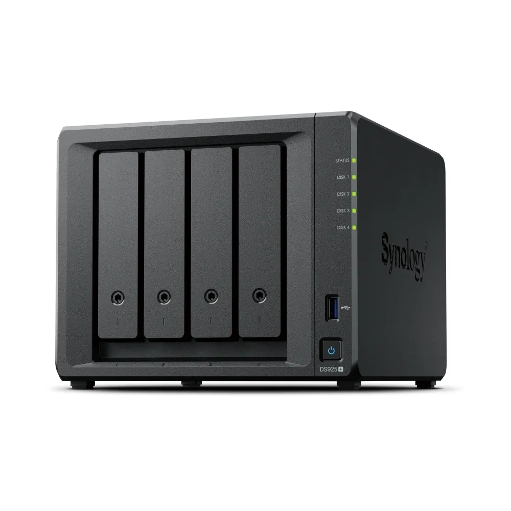 【Synology 群暉科技】搭 6TB x2 ★ DS925+ 4bay NAS 網路儲存伺服器(HAT3300-6T)