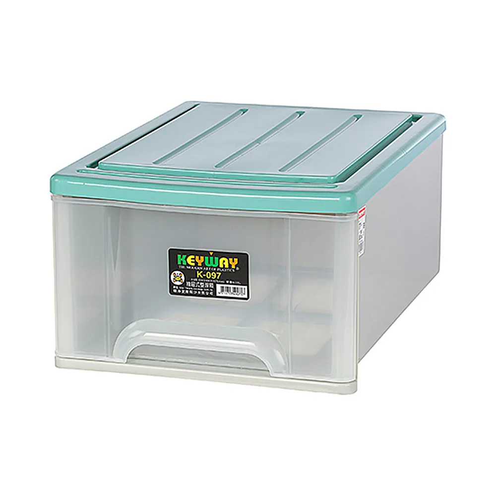 【KEYWAY 聯府】面寬40cm 抽屜整理箱35L-2入(K097 衣櫃收納 換季收納 可疊加 抽屜櫃 台灣製)