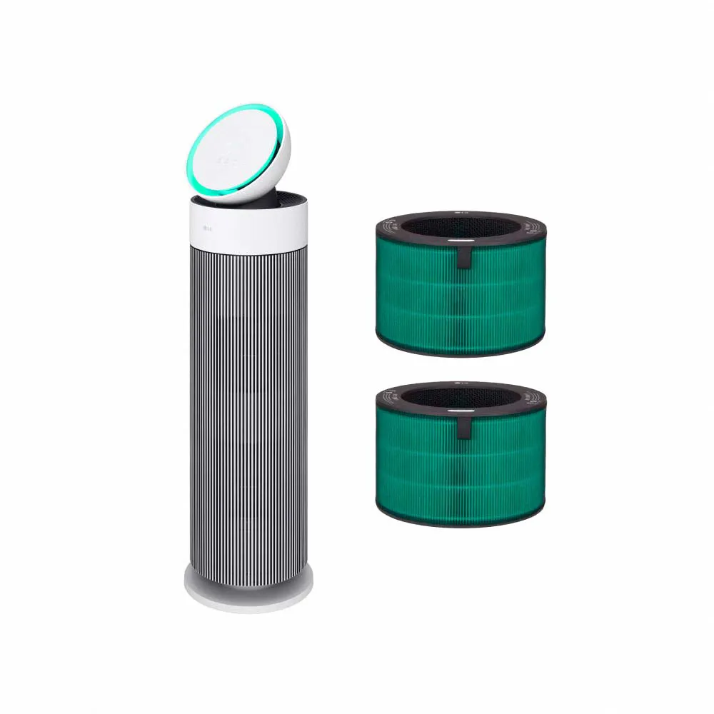 【LG 樂金】登記送一年份濾網★超值雙層360循環扇空氣清淨機/LITE(AeroBooster/AS551GW60/抗過敏/momo獨家)