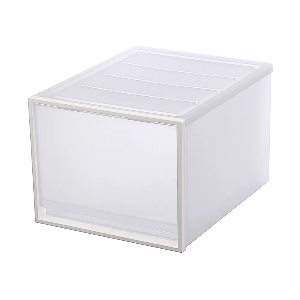 【KEYWAY 聯府】面寬40-贊娜單抽深型整理箱-2入(收納箱 日式 無印風 MIT台灣製造)