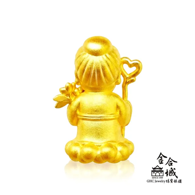 【金合城】神明系列金飾-月老星君黃金擺件 MNA0016(金重約0.59錢)