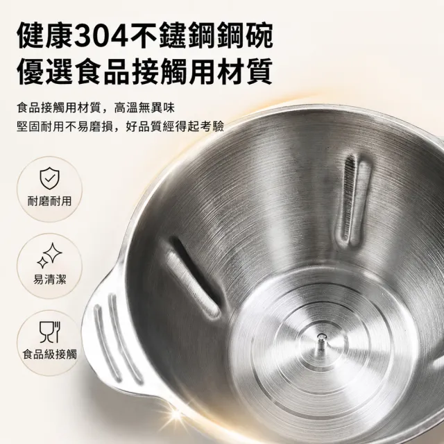 YOKA優廚 多功能電動絞肉機 食物調理機 1800ML（五葉立體刀碎肉機/料理機/攪肉機/攪拌機/切碎機）