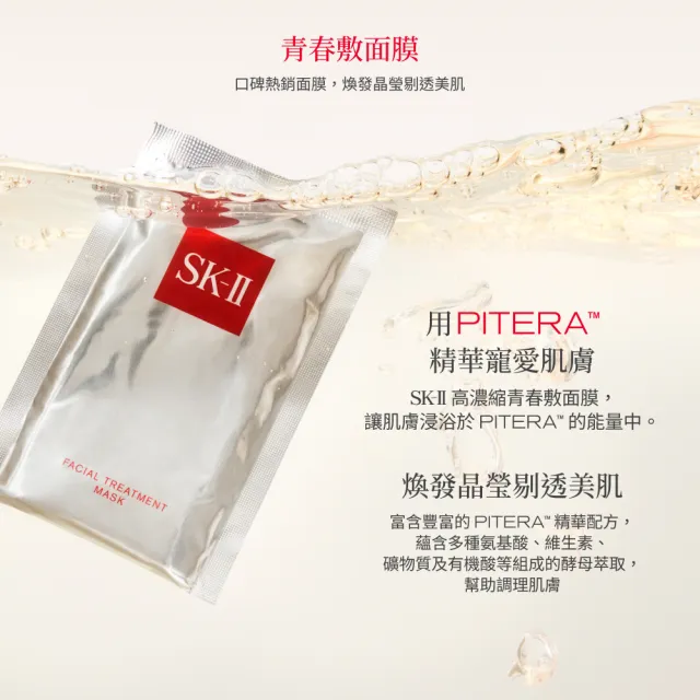 【SK-II】官方直營 青春面膜雙重組(青春露160ml＋面膜6片)