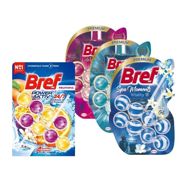 【Bref 妙力】懸掛式馬桶清潔球50g*2(海洋/薰衣草/花香/麝香薄荷 4款任選)