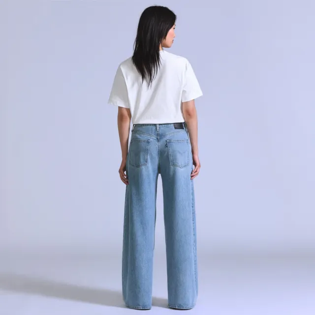 【LEVIS】BLUETAB™ 極寬鬆五口袋牛仔褲 / 萊賽爾纖維添加 女生牛仔褲 人氣新品 008X8-0000