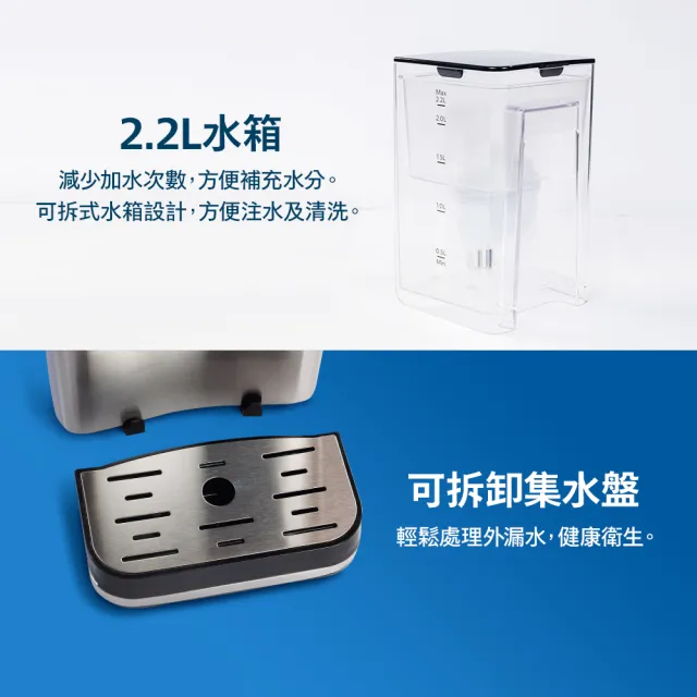 【Philips 飛利浦】2.2L免安裝瞬熱濾淨飲水機 ADD5910M(主機內含濾芯)+超濾多重過濾濾芯3入組