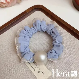 【HERA 赫拉】藍蕾絲邊舒適髮圈三入組 H115080304(蕾絲邊 髮圈 三入組)