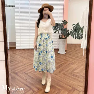 【my stere 我的時尚秘境】棉麻舒適兩件式背心 附掛件 兩色 棉背心 棉麻背心 兩件式背心 休