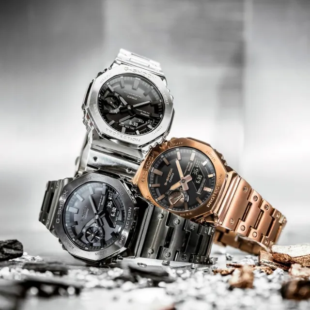 【CASIO 卡西歐】G-SHOCK 太陽能藍牙電波錶-7款可選 情人節 送禮(GMW-B5000D-1)