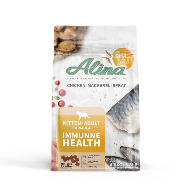 【ALINA】艾萊納 五星主廚快餐車-幼貓飼料｜免疫保健 4KG (貓乾糧/DHA/支持發育/充足營養)