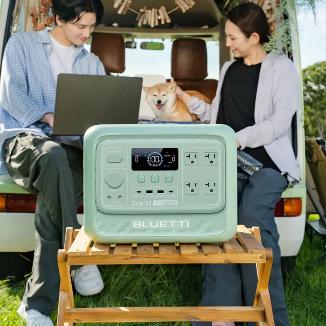 【BLUETTI】1800W電吉拉mini儲能電源+200W太陽能板(戶外行動電源／行動電站／移動電源／露營電源)