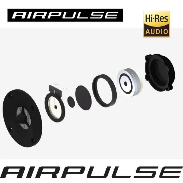 【AIRPULSE】A60 主動式藍牙喇叭（電腦喇叭｜書架喇叭｜揚聲器｜Hi-Res音質認證｜Sub out 重低音輸出）