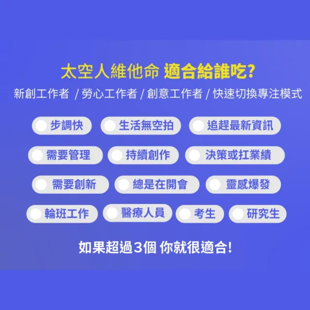 【好好生醫】太空人維他命補充包八入組30顆/包（父親節限時優惠、國際專利青春 SOD、日本輔酶Q10 酵母B群）