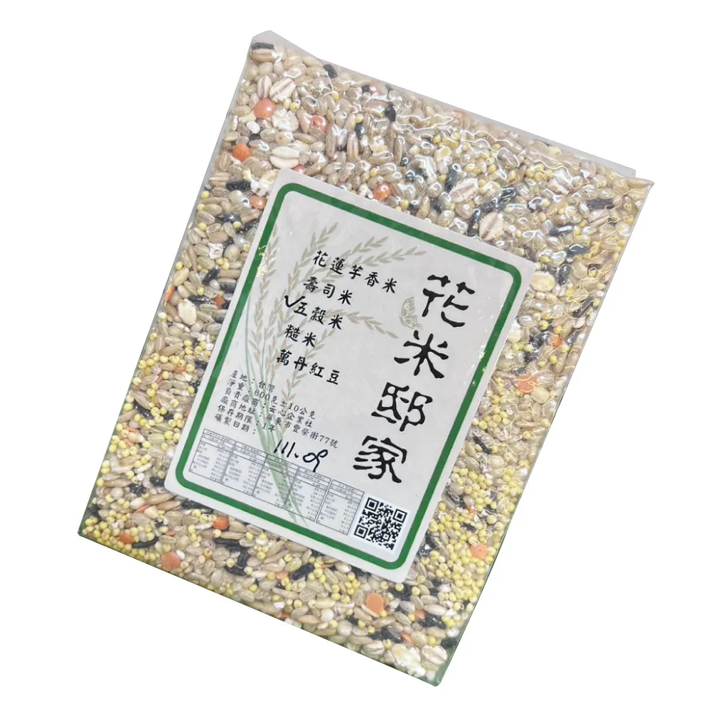 【花米邸家】嚴選養生米真空包裝 食穀米4包(每600克/包)