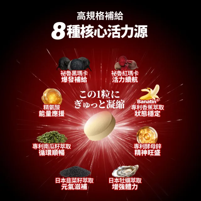 【Simply 新普利】黑赤瑪卡DX錠 30顆x3盒(日本製造.鋅.黑瑪卡.精胺酸.酵母鋅.南瓜子.紅瑪卡.男性保健)