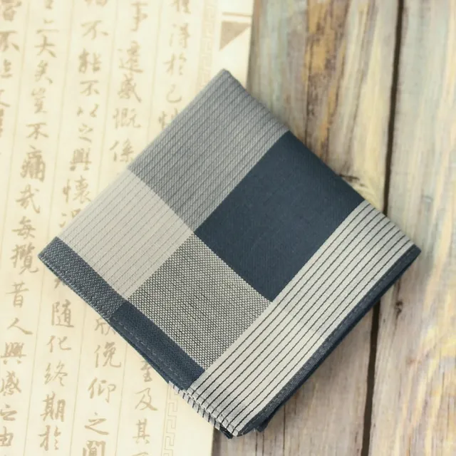 【巴黎精品】現貨限搶 手帕禮盒純棉方巾單入(商務吸汗多彩細膩父親節生日禮物男配件15款p1ae2)