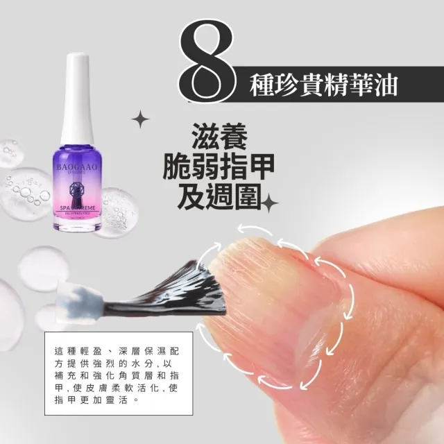 【BAOGAAO】德國原裝含有8種珍貴油指甲精華10ml(指甲全方位滋養/甲床/修護/生長)
